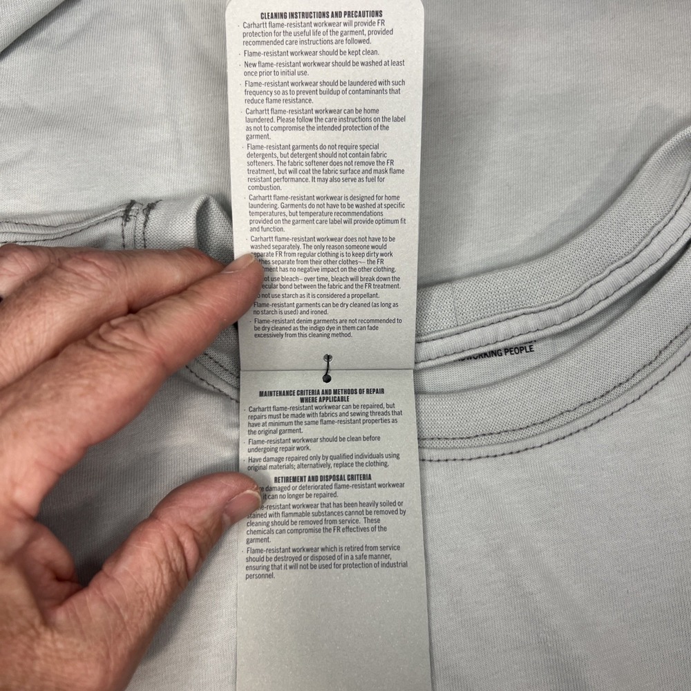 Carhartt FR Force Pocket T‑Shirt 3XL Tall Category 2 USA Fabric UFCW Made NWT - Picture 8 of 16